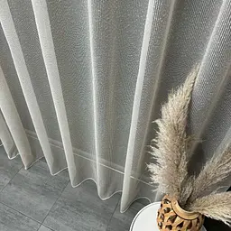 Тюль сітка бежева 500х270, люверси ALBO pbe0052348