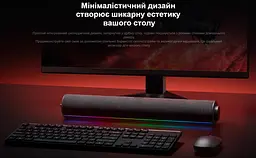 Саундбар колонка для комп'ютера Xiaomi Desktop Speaker QBH-4276GL Black - мініатюра 10