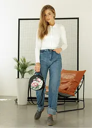 Жіноча кругла сумка Sambag Bale MZN 20 х 20 х 10 см (52200714) - мініатюра 4