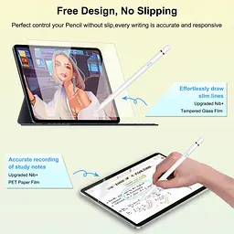 Стилус для iPad з USB-C Швидке заряджання, віддання долоні та нахил, сумісний з iPad 6/7/8/9/10, Air 3/4/5, Mini 5/6, Pro 11"/12 - мініатюра 6