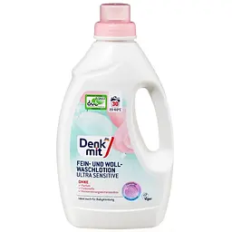 Гіпоалергенний гель для прання вовни та делікатної білизни DenkMit Ultra Sensitive, 1,5 л, 30 прань