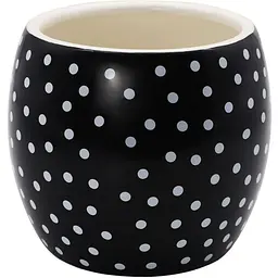 Ваза-кашпо МВМ My Home, 13 см, чорна (DH-FLOWERS-27 BLACK)