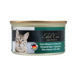 Вологий корм для котів Edel Cat 85 г (мус із кроликом)