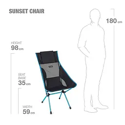 Крісло Helinox Sunset Chair R2 Black (1053-11101R2) - мініатюра 8