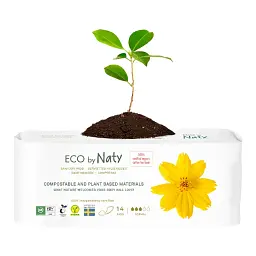 Органічні прокладки Eco by Naty Normal 14 шт. без крилець - мініатюра 4