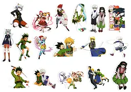 Стікерпак Хантер х Хантер Набір наклейок Hunter × Hunter 50 штук - мініатюра 2