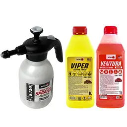 Набір для миття авто Nowax Viper Ventura №1 Піногенератор ручний Піна активна Віск 3 шт.