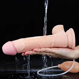 Фалоімітатор - Soft Ejaculation Cock With Ball 9" - мініатюра 7