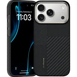 Чохол Benks Montage ArmorAir Kevlar Case 600D/1500D Magnetic для Apple iPhone 17 Pro Max Black [145681]