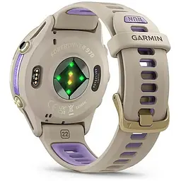 Смарт-годинник Garmin Forerunner 970 Soft Gold Titanium w. French Gray C. and French Gray/T. Indigo Band (010-02969-02/12/62) - мініатюра 2