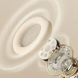 Бездротові накладні навушники MZ Sport C-6713 Bluetooth 5.3 MP3 FM-радіо 64 години роботи бежевий - мініатюра 3