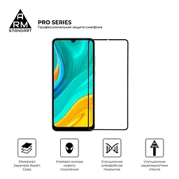 Захисне скло на HUAWEI Y6 (2020) з олеофобним покриттям, Pro, повне проклеювання, антистатичний і пиловідштовхуючий шар, 9H, самоклеючеся, 2.5D, на весь екран, антистатичний клей, ArmorStandart (ARM56611) - мініатюра 2