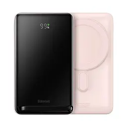 Зовнішній акумулятор Magsafe Baseus Magnetic Bracket Wireless 10000 mAh 20W PPCX000204 рожевий - мініатюра 7