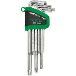 Набір ключів Toptul Г-подібних довгих TORX T10-T50 9 шт GSN-09LS