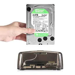 Зовнішня кишеня Dynamode 2*HDD 2,5"/3,5" SATA /IDE/SSD - USB3.0, 2 x USB 2.0, SD/TF/M2 (DM-CAD-S8) - мініатюра 7