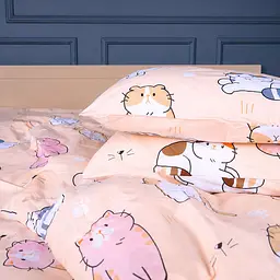 Підковдра MirSon 17-0665 Cream Kittens бязь 220х240 см (2200010064384) - мініатюра 2