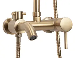 Душова система Rea Luis Brushed Gold з виливом REA-P7051, Золотий - мініатюра 4
