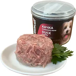 Вологий корм для собак AnimAll качка в ніжному желе 195 г - мініатюра 4