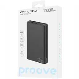 Універсальна мобільна батарея Proove Hyper Flux Plus 22.5W 10000mAh Black (PBF122120001) - мініатюра 2