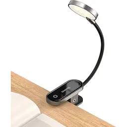 Лампа Baseus Comfort Reading Mini Clip Lamp dark gray (DGRAD-0G) - мініатюра 2