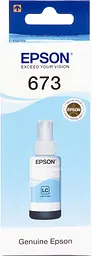 Чорнило контейнер EPSON 673 Light Cyan L800/L810/L850/L1800 70ml (C13T67354A)