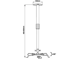 Кріплення для проектора Walfix PB-15B - мініатюра 2
