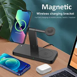 Бездротова зарядна станція 4-в-1 для iPhone, Apple Watch та AirPods - мініатюра 7