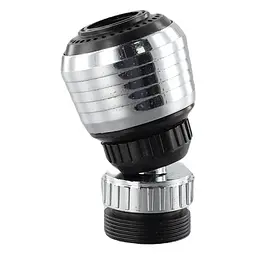 Насадка на кран, поворотний аератор для кухні ванної Semi Rotary Aerator, Хром два режими - мініатюра 6