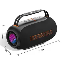 Портативна Bluetooth-колонка Hopestar H70 Чорний - мініатюра 3