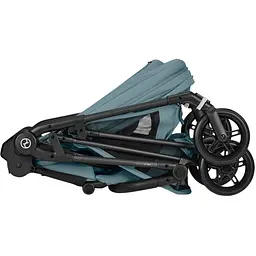 Візок Cybex Melio Carbon Stormy Blue з бампером (526000773) - мініатюра 7