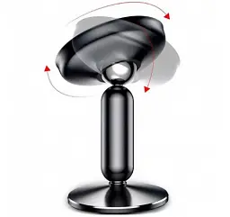 Автомобільний тримач холдер Baseus Bullet On-board Magnetic Bracket SUYZD-01 Black - мініатюра 5