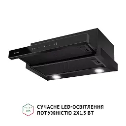Витяжка телескопічна Perfelli TL 662 BL Motion Control - мініатюра 5