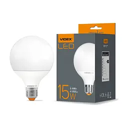 Лампочка Videx G95e 15W E27 4100K (VL-G95e-15274) - мініатюра 2