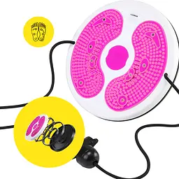 Диск здоров'я для талії Cornix Twisting Waist Disc з еспандерами White/Pink XR-0447 - мініатюра 4