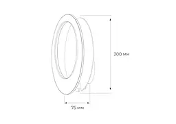 Настінний світильник MJ-Light ECLIPSE 5W 3000K WH 13004 - мініатюра 5