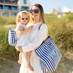 Рюкзак дитячий Childhome My first bag stripes electric blue (CWKIDBSTBL) - мініатюра 10