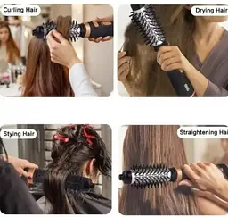 Фен-щітка Dsp Hairstyle D-50046 1000W Чорний (2104618630) - мініатюра 7