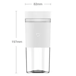 Фітнес-блендер Xiaomi MiJia Portable Juicer Cup 2 (MJZZB02PL) White - мініатюра 8