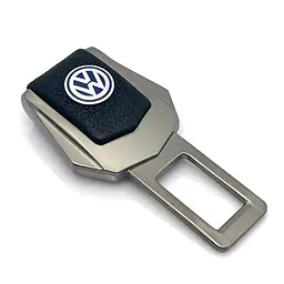 Заглушка ременя безпеки з логотипом Volkswagen Темний хром 1 шт