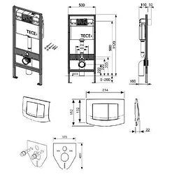 Інсталяція для унітаза TECE Base Kit 4в1 (9400405) - мініатюра 6