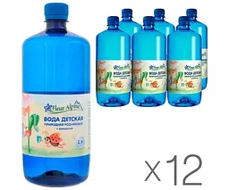 Fleur Alpine, 1 л, Упаковка 12 шт., Флер Алпін, Вода дитяча негазована, з перших днів життя, ПЕТ