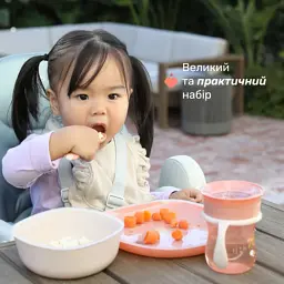 Набір дитячого посуду Chicco Set Pappa 12 м+ рожевий (16201.15) - мініатюра 6
