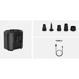 Портативний повітряний насос Flextail Evo Pump 3, 1000 л/хв, чорний - мініатюра 2