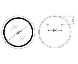 Дзеркало Qtap Taurus (TA1) кругле з LED-підсвіткою Touch, антизапотіванням QTTAUR100049004 - мініатюра 8