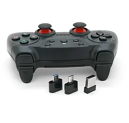 Геймпад джойстик DoubleShock CM029 Black 2.4G Wireless for PC/X360/PS3/Android/TVBOX - мініатюра 2