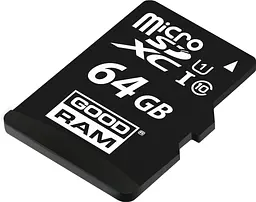 Карта пам'яті GoodRam microSDXC 64GB Class 10 UHS I (M1AA-0640R12) + SD адаптер (6475884) - мініатюра 3