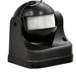 Датчик руху IP44, чорний (космонавт) (кут захоплення 180°)ТМ LUXEL