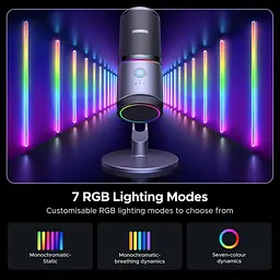 Мікрофон настільний UGREEN CM769 Desktop RGB 24-bit 96kHz ANS (USB-A) Вark Пray (UGR-35629) - мініатюра 7