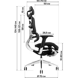 Офісне крісло GT Racer X-802L Black (W-21) [132224] - мініатюра 8