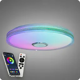 Люстра світлодіодна 517 Dlight RGB з пультом і колонкою 80Вт Білий (02174) - мініатюра 3